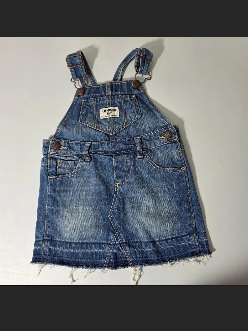 OshKosh B'gosh Blue Denim Overall Skirt